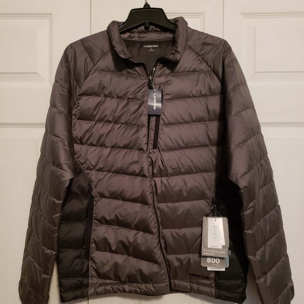 NWT Men's Large Land's End down coat